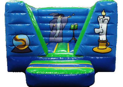 Bouncy castle "The sorcerer" available when renting a birthday room